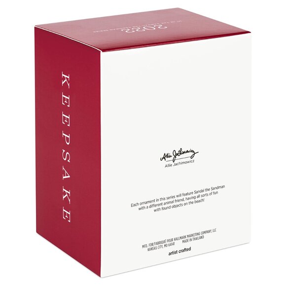 New! Sandal the Sandman #1 Hallmark Keepsake Christmas Ornament 2022 Beach - Picture 2 of 5